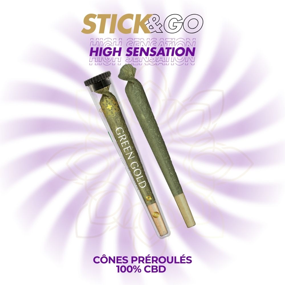 Stick&Go - Pré roulé 100% CBD HIGH SENSATION